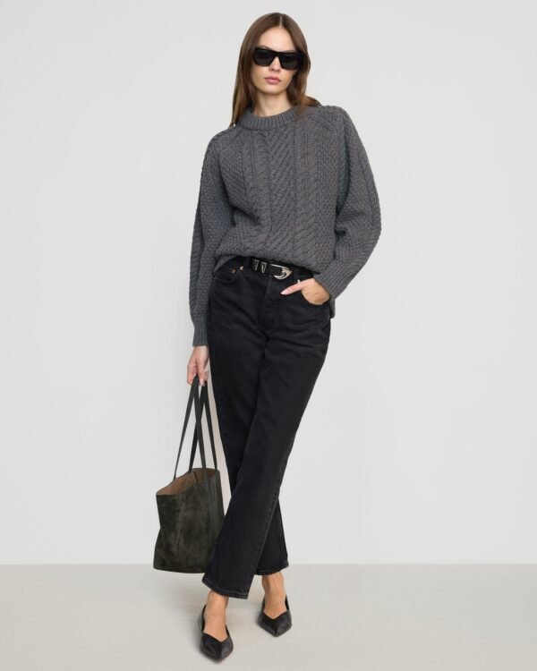 Brady Chunky Cable Knit Sweater - Image 5