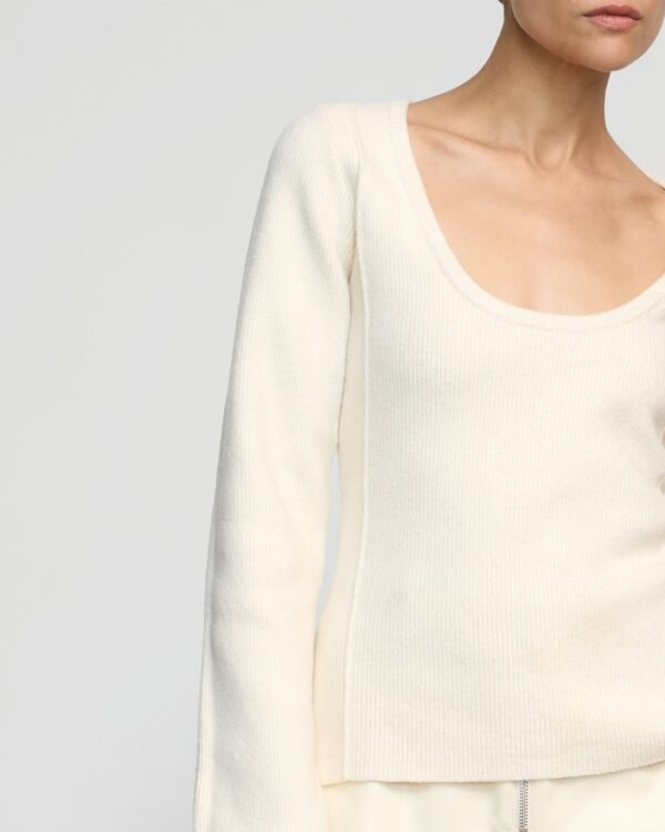 Camilla Seam-Detail Scoop-Neck Sweater - Image 4