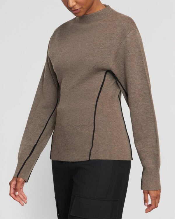 Clarice Contrast-Piping Sweater - Image 5