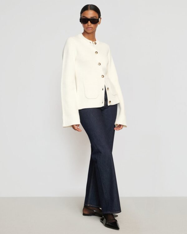 Eames Organic Cotton-Wool Button Cardigan - Image 7