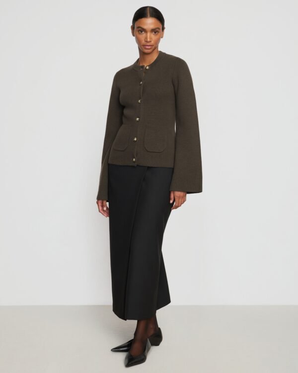 Eames Organic Cotton-Wool Button Cardigan - Image 6