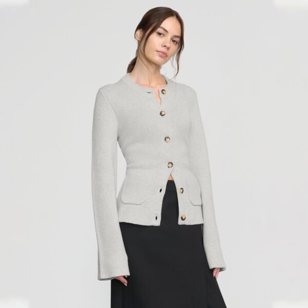 Eames Organic Cotton-Wool Button Cardigan