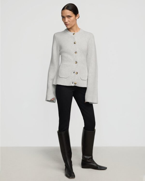 Eames Organic Cotton-Wool Button Cardigan - Image 9