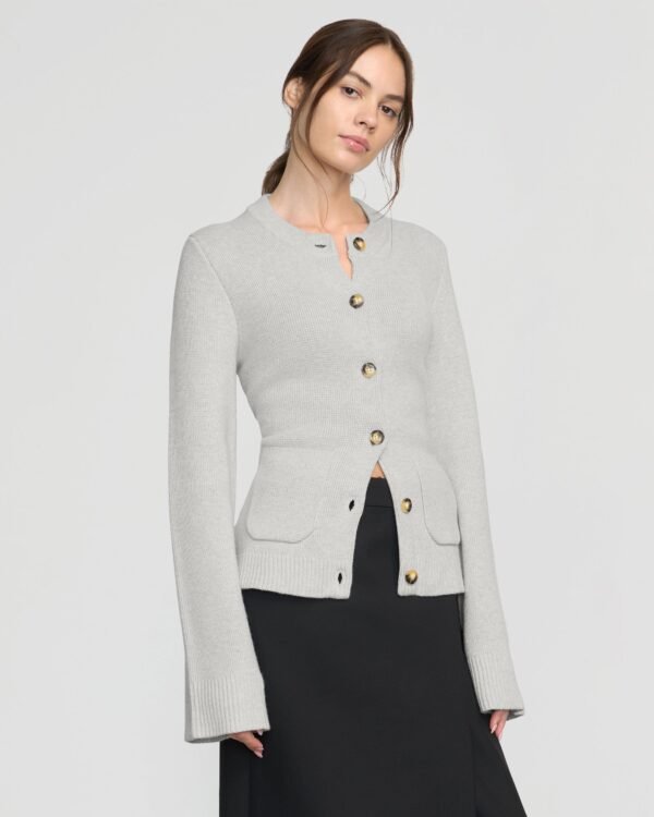 Eames Organic Cotton-Wool Button Cardigan - Image 2