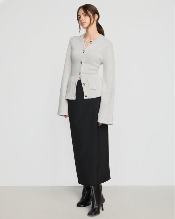 Eames Organic Cotton-Wool Button Cardigan - Image 3