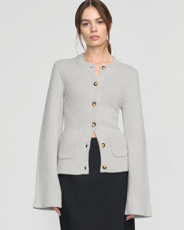 Eames Organic Cotton-Wool Button Cardigan - Image 4