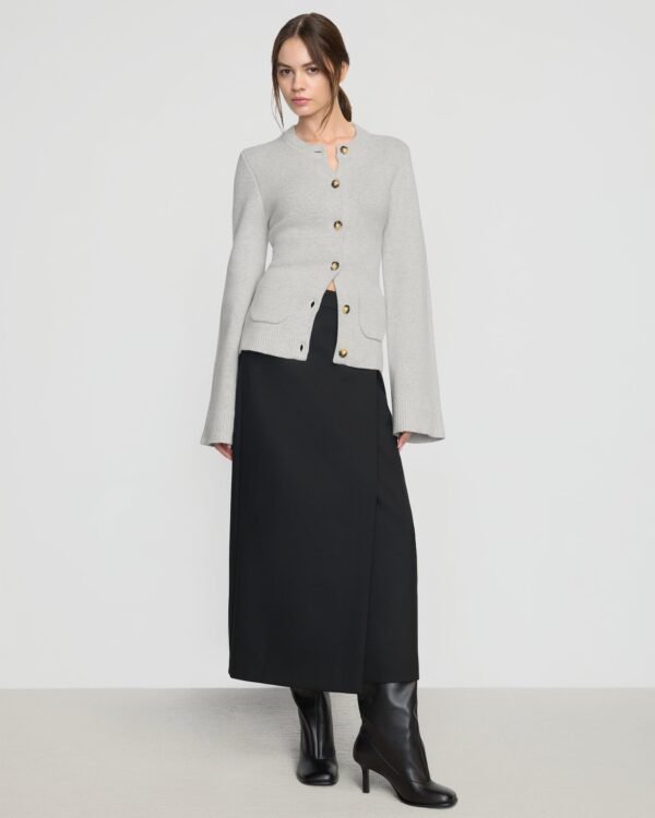 Eames Organic Cotton-Wool Button Cardigan - Image 5