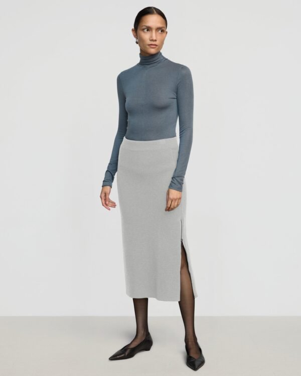 Esti Side-Zip Organic Cotton-Wool Skirt - Image 2