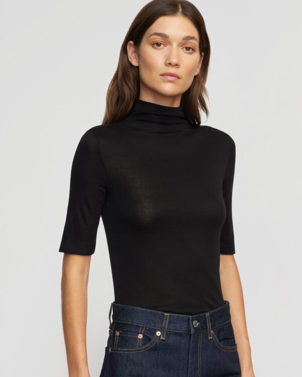 Gina Tencel-Wool Semi-Sheer Tee - Image 4