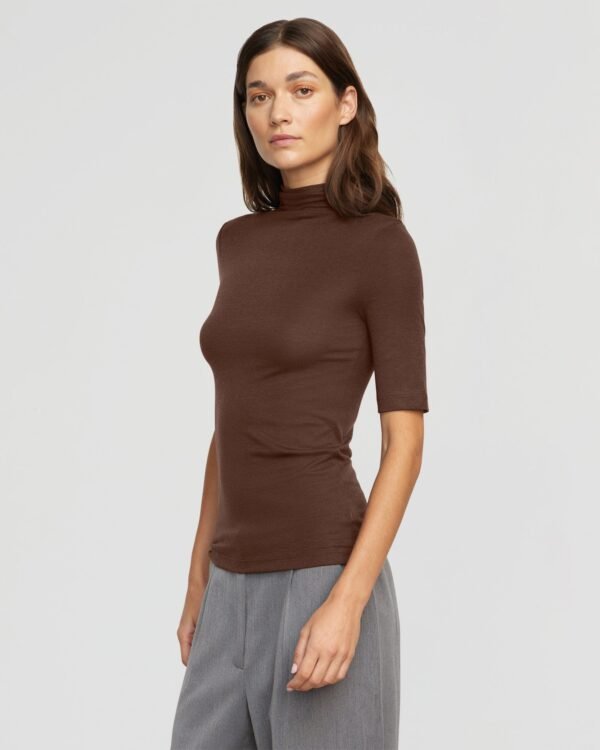 Gina Tencel-Wool Semi-Sheer Tee - Image 2