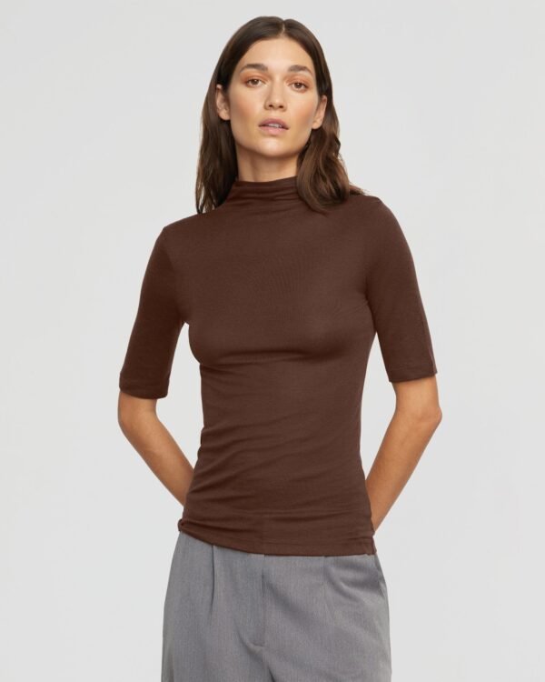 Gina Tencel-Wool Semi-Sheer Tee - Image 4