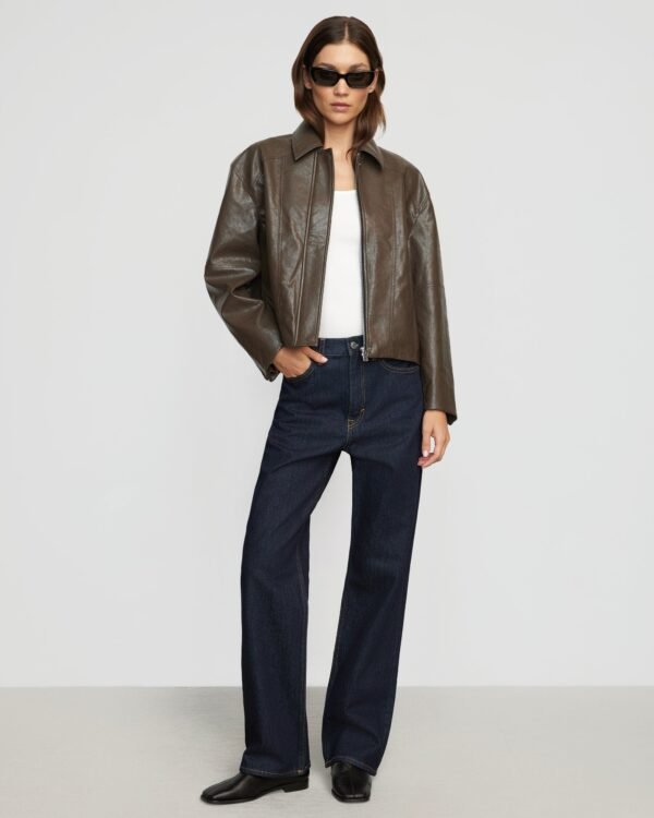 Halle Vegan Leather Jacket - Image 2