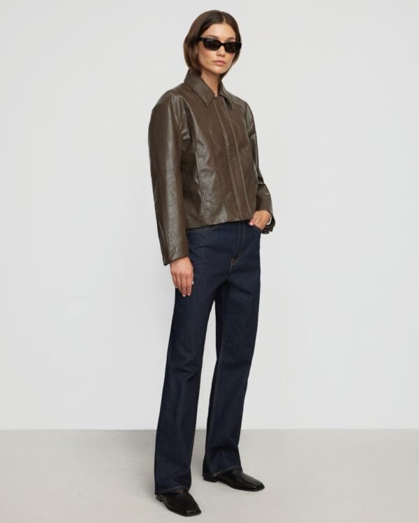 Halle Vegan Leather Jacket - Image 5