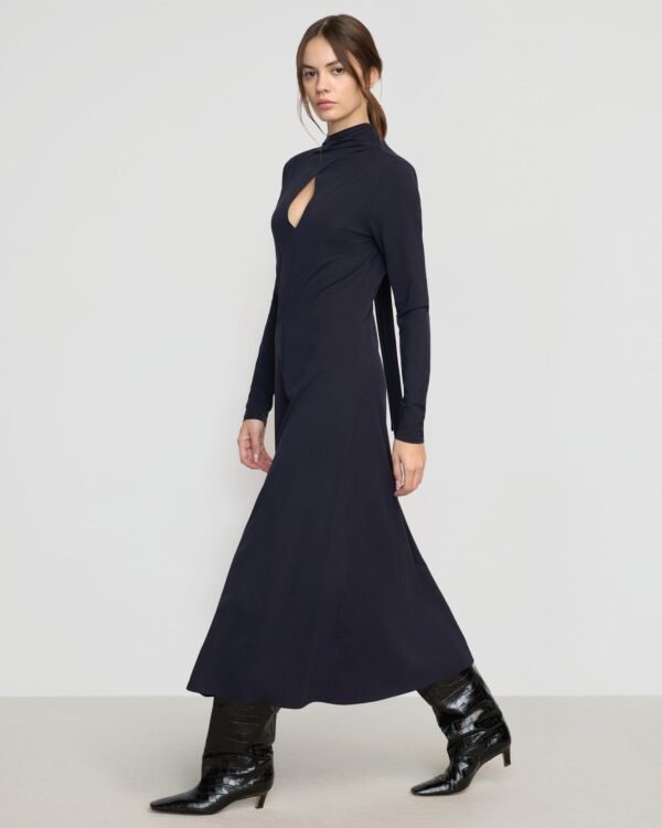 Helena Scarf-Neck Jersey Dress - Image 2