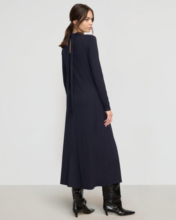 Helena Scarf-Neck Jersey Dress - Image 6