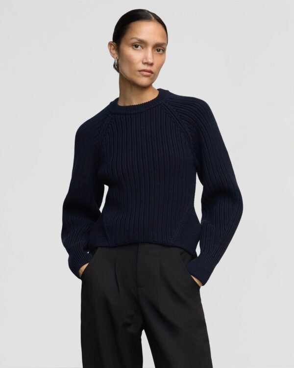 Iona Organic Cotton Cropped Sweater - Image 2