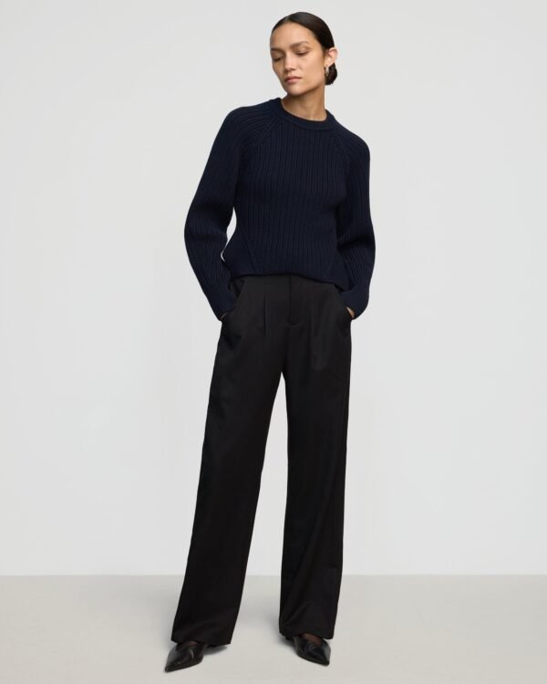 Iona Organic Cotton Cropped Sweater - Image 3