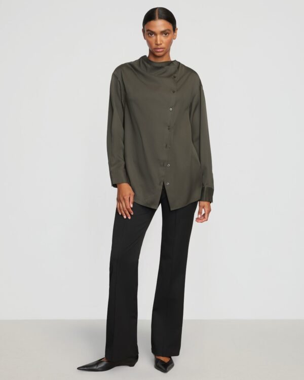 Jemima Wrap-Neck Tencel Blouse - Image 4