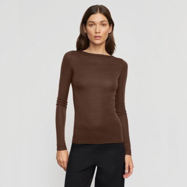 Lana Tencel-Wool Semi-Sheer Tee