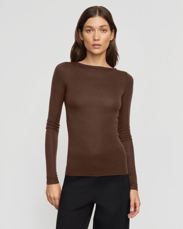 Lana Tencel-Wool Semi-Sheer Tee - Image 2