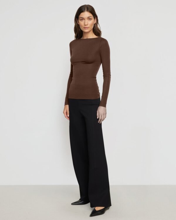 Lana Tencel-Wool Semi-Sheer Tee - Image 6