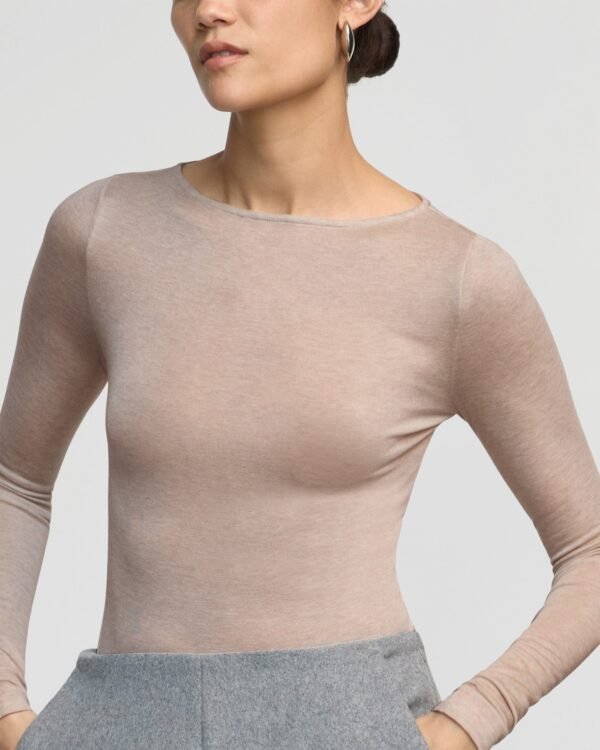 Lana Tencel-Wool Semi-Sheer Tee - Image 4