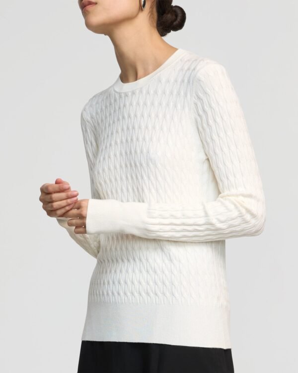 Rania Lightweight Cable Sweater - Image 4