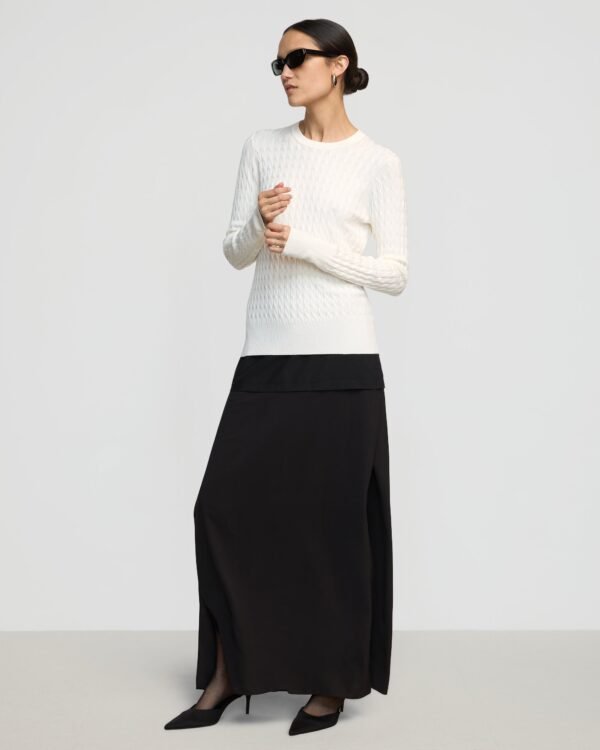 Rania Lightweight Cable Sweater - Image 5