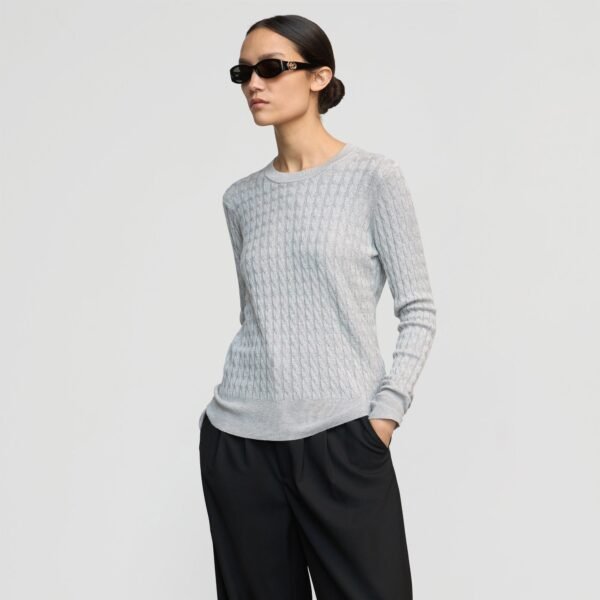 Rania Lightweight Cable Sweater