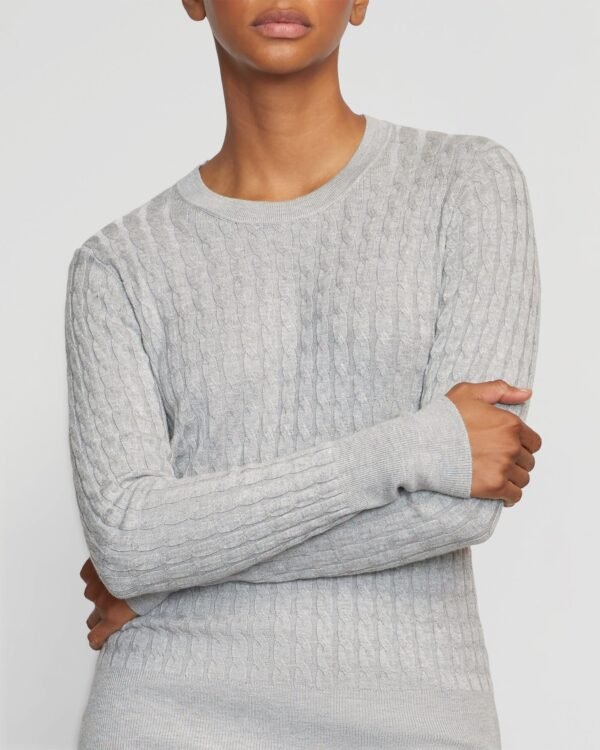 Rania Lightweight Cable Sweater - Image 7