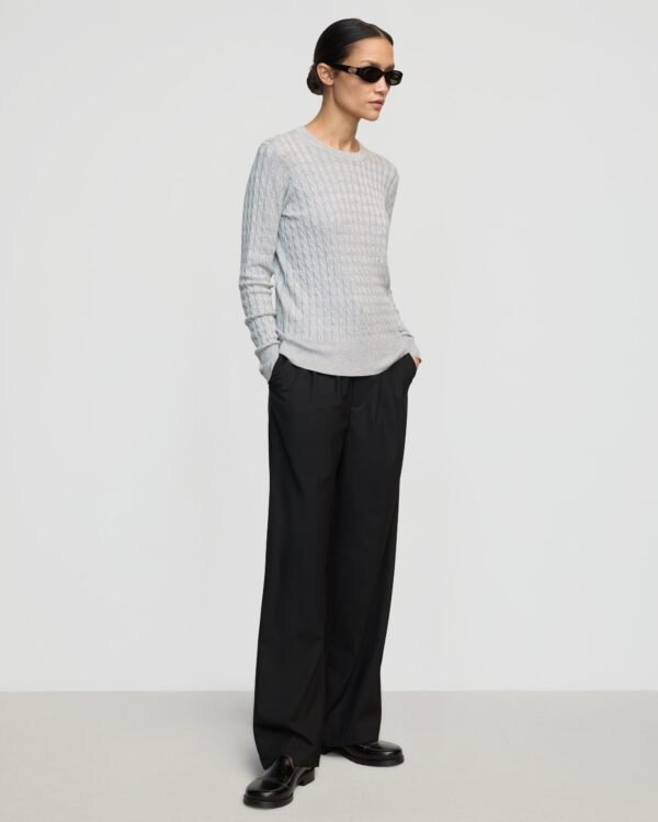 Rania Lightweight Cable Sweater - Image 3