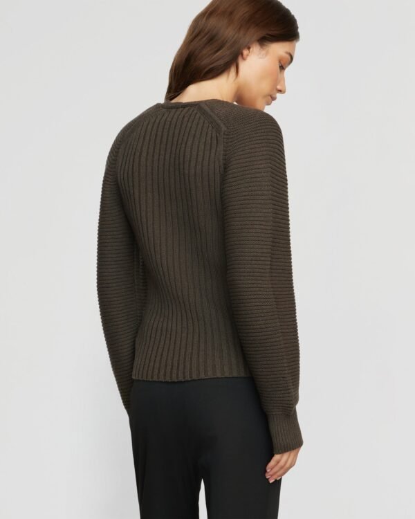 Sanne Ottoman-Knit V-Neck Sweater - Image 7