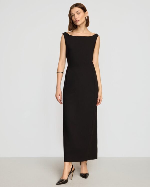 Thanya Wide-Neck Split-Back Dress - Image 2