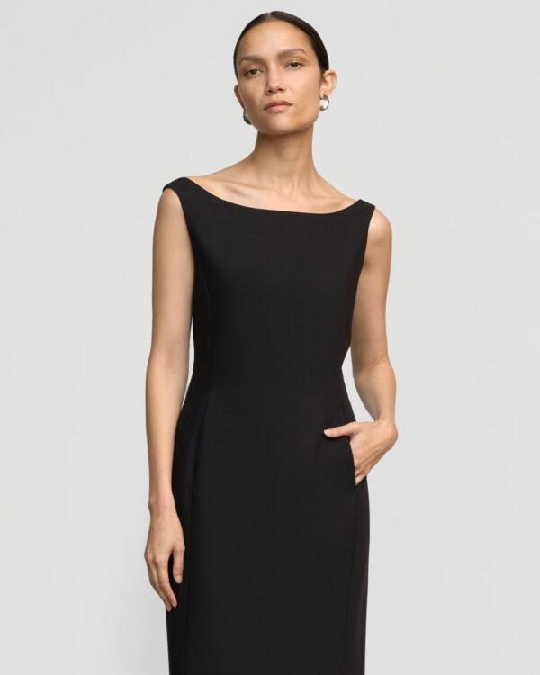 Thanya Wide-Neck Split-Back Dress - Image 9