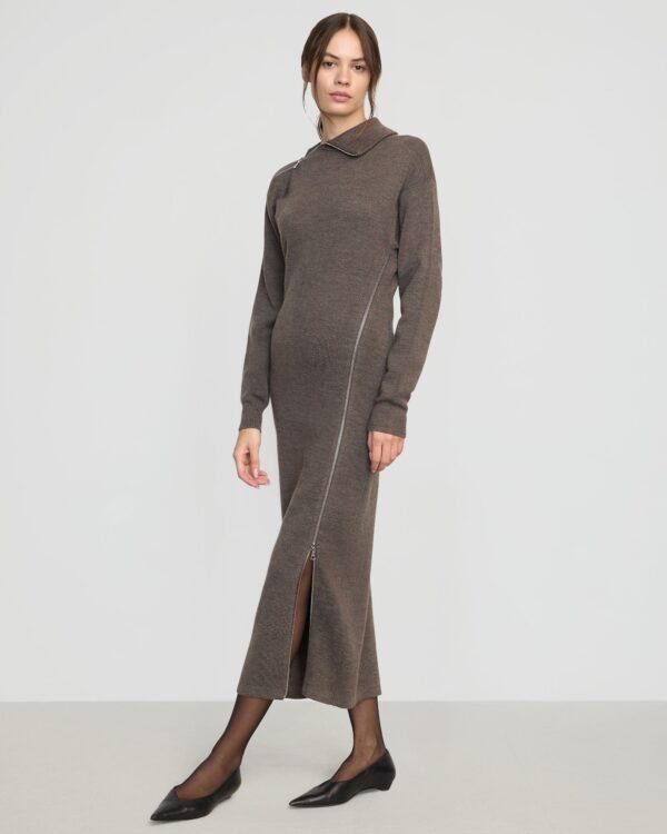 Yara Zipper Sweater Dress - Image 6